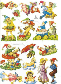 Nostalgische Poezieplaatjes  EF 7010 Sprookje Kabouters