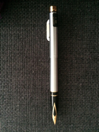 Sheaffer vulpen zilver met goudclip