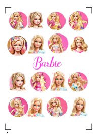 A4 Stickervel Barbie