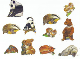 Setje poezieplaatjes los Dieren 2