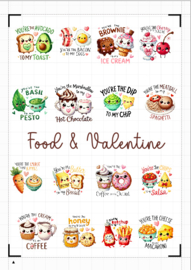 A4 Stickervel Food & Valentine