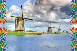 Kussensloop Windmills of Kinderdijk