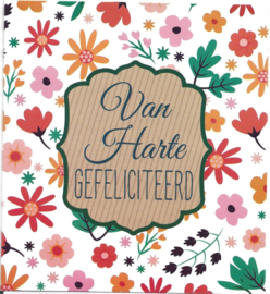 Wenskaart Hartelijk gefeliciteerd