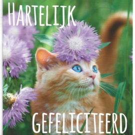 Wenskaart Hartelijk gefeliciteerd