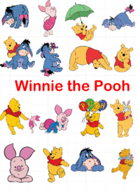A4 Stickervel Winnie the Pooh