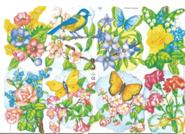 Poezieplaatjes  Bloemen, vlinders en vogels  2 MLP  1589