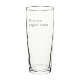 Geëtst bierglas