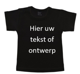 T-Shirt met tekst of afbeelding korte mouw