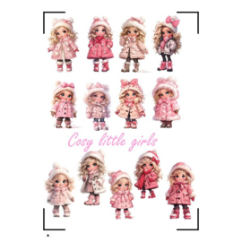 A4 Stickervel  Cozy Little girls