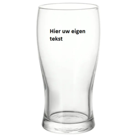 Geëtst bierglas