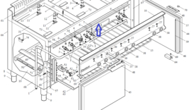 Horizontaal deurrubber voor 65/110 CFGG oven