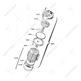 Schoepenrad 110 mm ZWART