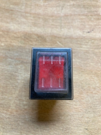 Schakelaar Leventi oven aan / uit (rood) + beschermkap