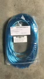 Slang Ø 6 x 4 mm PVC transparant blauw (rol 10 meter)