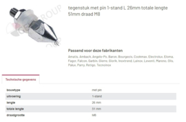 Deurslot Leventi oven neus (o.a. Leventi Quadro)