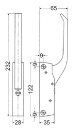 Deurslot oven