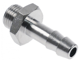 slangaansluiting messing vernikkeld recht draad 1/8″ slang ø 6mm vpe 1stuk SB 12