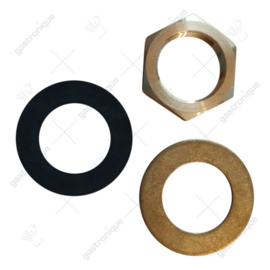 Moer + ring + rubber tbv bladmontage T&S kraan (SET)