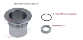 afvoerventiel + moer + pakking