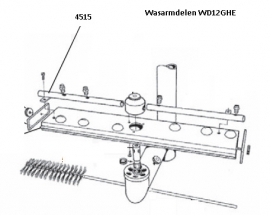 Naspoelarm sproeiers midden WD-12GHE