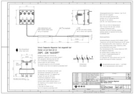 Veiligheidsthermostaat 3 fase 230°C