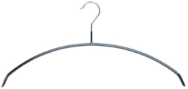 Hanger zwart anti-slip rubber 40cm MT40L