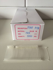 Nylon textielpins 50mm fijn 5000st Td30320050