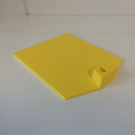 Voetplaat kunststof zwaar geel Td12021203
