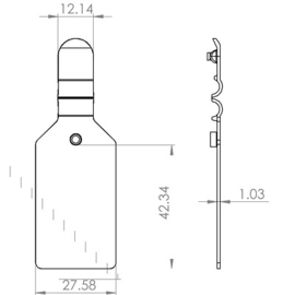 Scanvaantje wit 25x38mm Td20993501