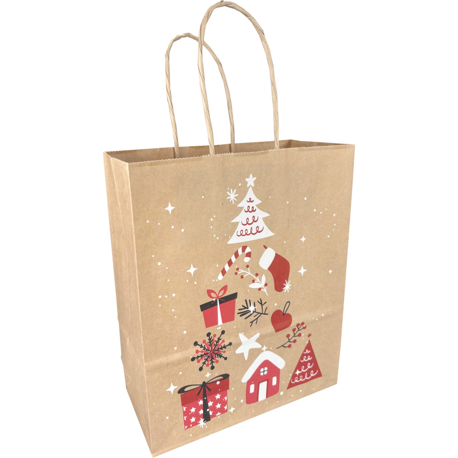 Draagtas Kerstboom 18x8x22cm Tpk270798