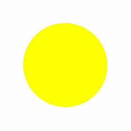 Prijssticker Ø25mm fluor geel 1000/rol Td27501625