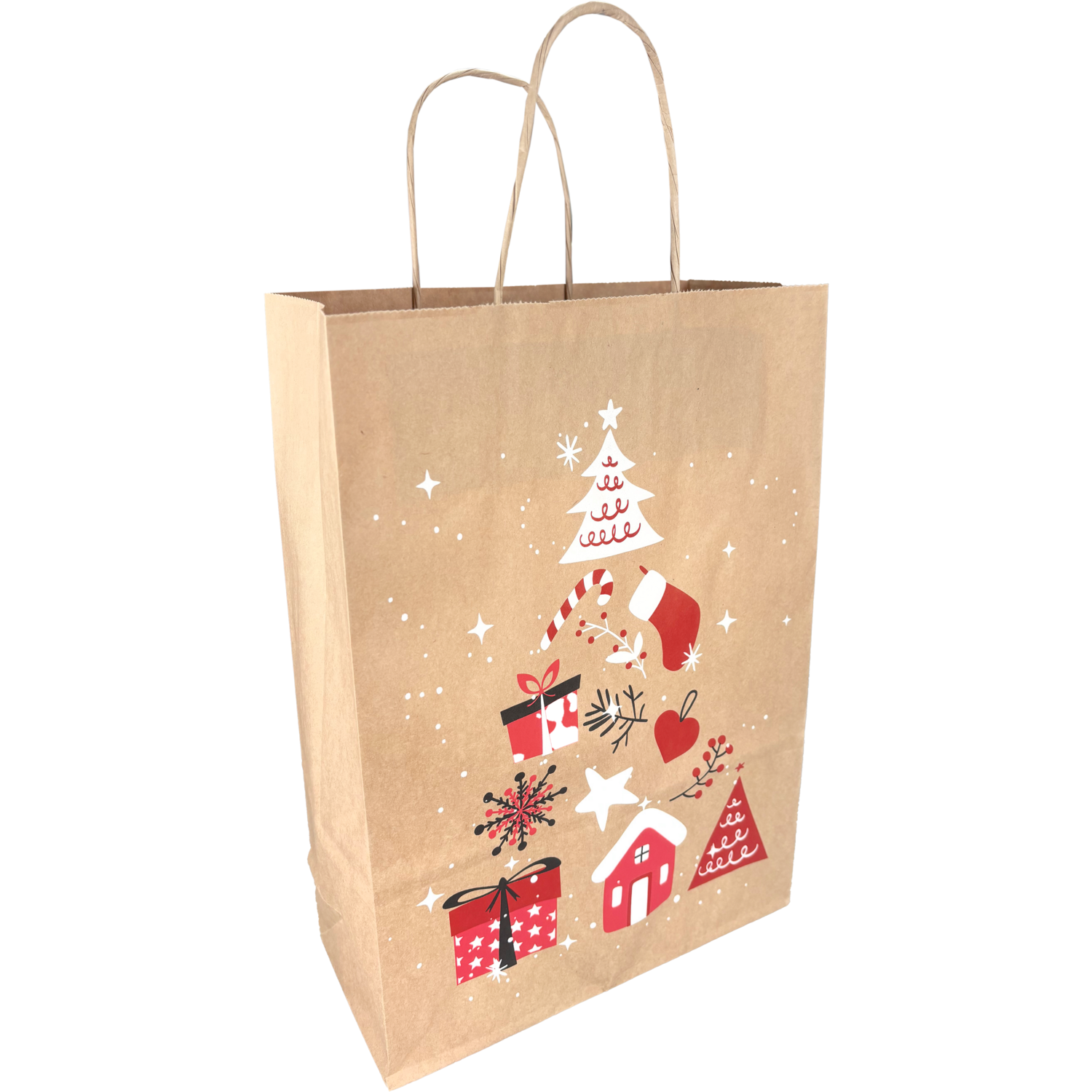 Draagtas Kerstboom 22x10x31cm Tpk270799