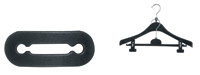Koppelstuk 35mm zwart  voor 2 hangers 100st