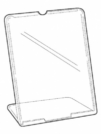 L-standaard acryl A4 - 210x297mm bovenzijde open Td99161488