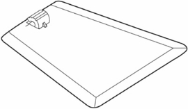 Voetplaat voor staaf en prijscassette Td12506035