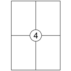 Apli laser A4 etiketten 105x148mm 100vel à 4 Td35351280