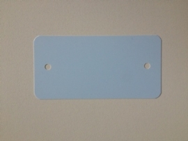 PVC-labels 54x108mm pastel blauw 2 gaten 1000st Td35987122