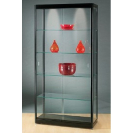 Vitrine 200x100x40cm zwart 100ZW200