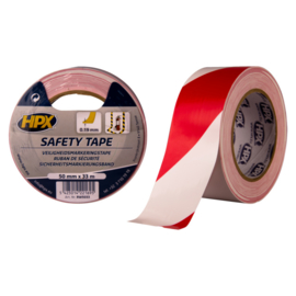 Markeertape rood/wit 50mm 33m Tpk557107