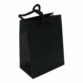 Draagtas zwart met koord 22x10x29cm 20st Tpk270330L