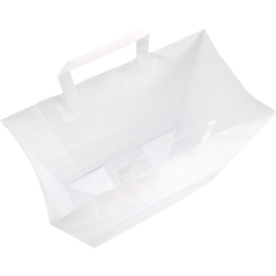 Papieren draagtas wit 26/12x35cm Tpk270784
