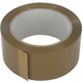 Dozensluittape PVC 48mm x 66m bruin Tpk553127L