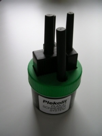 Plekolit stiftpot / schrijfset / inktpot groen Td40021007