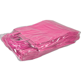 Draagtas papier roze 26/12x35cm Tpk270683