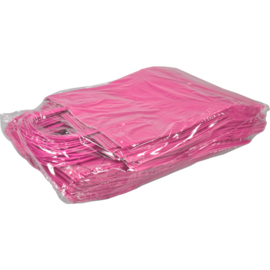 Draagtas papier roze 24/11x33cm Tpk270682