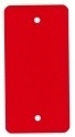 PVC-labels 54x108mm rood 2 gaten 1000st. Td35987116