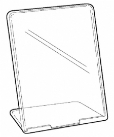 L-standaard acryl A5 - 148x210mm bovenzijde open Td99161487