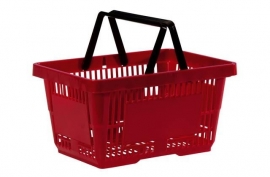 Winkelmandje rood 28 liter Td06000104