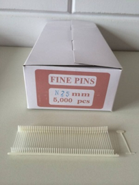 Nylon textielpins 25mm fijn 5000st Td30320025