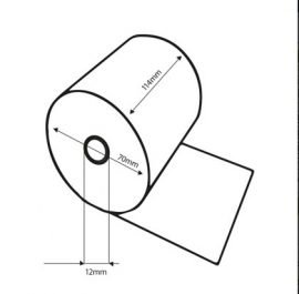 Kassa/printerrol 114x70x12 Td37131470